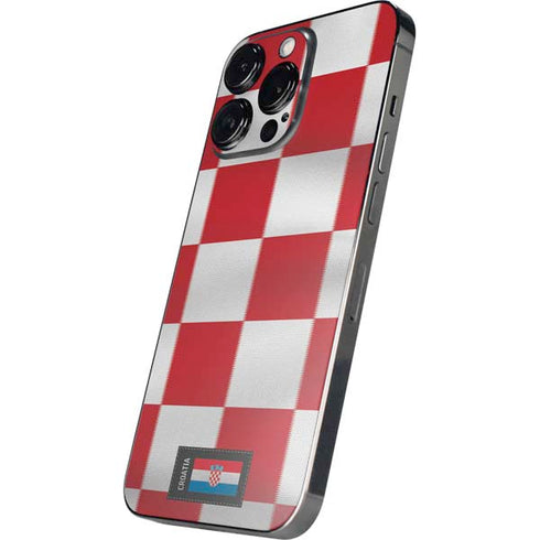 Croatia Soccer Flag iPhone 14 Pro Skin